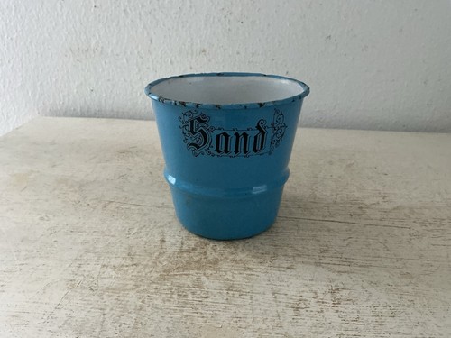 Alter emaille becher sand - emaille, „sand