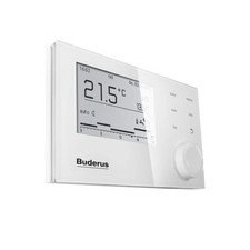 Buderus Regelung Logamatic EMS plus RC310 Weiß  mit Außenfühler T1 Regelgerät