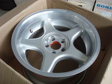 Einzelstück Brock B1 Felge 9x16 ET15 5x100  Silber Randpoliert RIEGER-Tuning