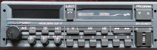 Ausstellungsstück autoradio - ausstellungsstück,