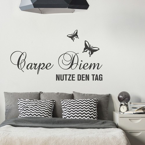 Wandtattoo spruch carpe diem - wandtattoo,