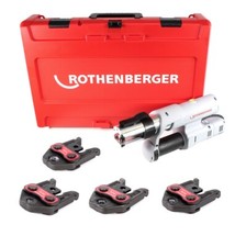 Rothenberger ROMAX AC ECO Basic 230V Pressmaschine Set V + Backen SV 15-18-22-28