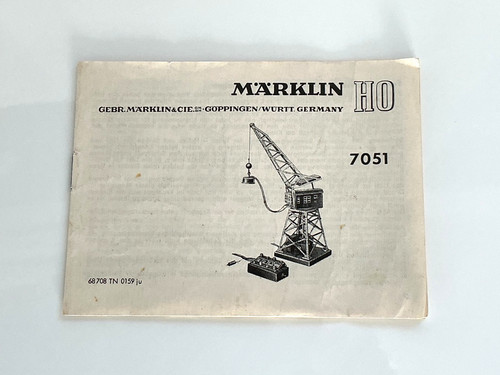 Märklin 7051 drehkran - märklin,