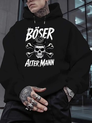 Herren hoodie böser alter - hoodie,