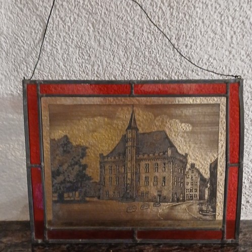 Glasfensterbild bleirahmen - glasfensterbild,