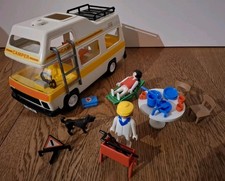 PLAYMOBIL 3258 V1 Wohnmobil Camper in OVP Box 1979 Figur Camping Zubehör Auto