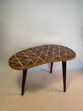 DDR Nierentisch Blumenbank Blumenhocker Furnier Mosaik Kühler KG Schwarzhausen