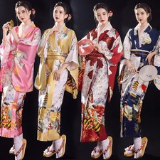 Japanisch Damen Kimono Satin