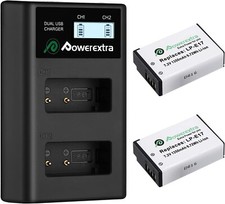 2× LP-E8 Akku & LCD Ladegerät für Canon EOS 700D 600D 550D Rebel T3i Kiss X4 X5