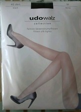 Gr. 40 42 M NEU - Fein Strumpfhose Udo Walz collection 94% feinste Seide schwarz