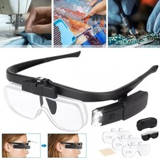 Kopflupe Lupenbrille mit LED