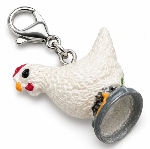 Huhn weiß charm - huhn, clip