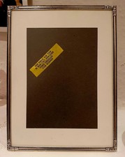 älterer Jyden Fotorahmen, Metall versilbert 24,5 x 18,5 x 0,7cm