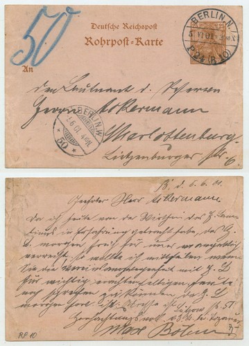 73371 ganzsache 10 - -, rp