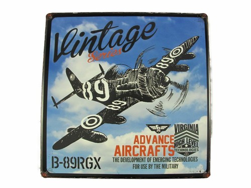 Blechschild aircrafts - blechschild, "aircrafts"