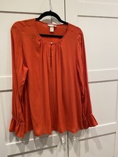 H&M Conscious Exclusive Bluse Tunika Rot elegant L / 44 *neuwertig