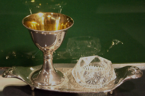 Eierbecher antik silber