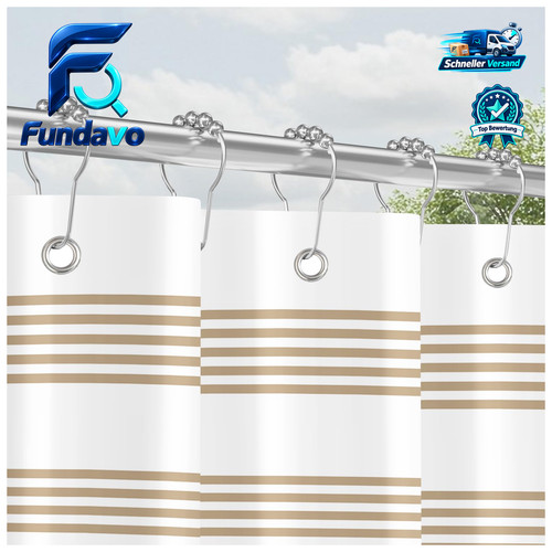 Duschvorhang beige 120x200 - duschvorhang,