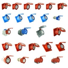 CEE Steckdose Kupplung Wandsteckdose Einbausteckdose Anbausteckdose 16A 32A