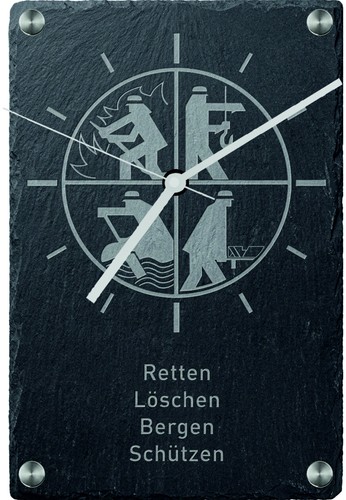 Feuerwehr schiefer uhr - feuerwehr,