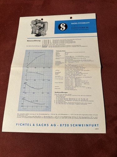 Sachs stamo 281 typenblatt - sachs,