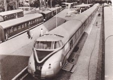 München - Verkehrsausstellung 1953 - Leichtmetal Gliederzug - Zug - Lok