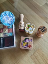 Stempelset Basteln Kinder ABC Stempel + Tiere +Tigerente Maus Kuh Smiley