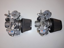 MIKUNI T40-6 Flachschiebervergaser, Paar R/L mit K&N Filter,  NEUWERTIG