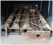 Gusseisen Säule Deutsches Kaiserreich 1900 Baustütze Bauträger