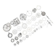  40pcs Gears Charme Steampunk Gears Metal Gear Decor Watch Dial Charms DIY