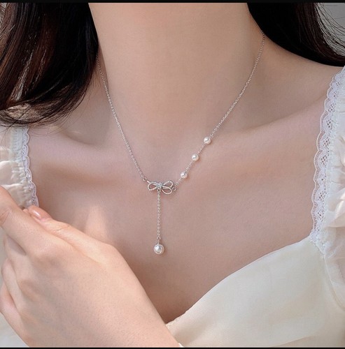 Perle lang anhänger charm - perle,