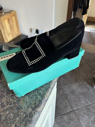 Vintage schuhe samt und strass - vintage,