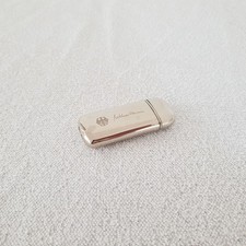 Feuerzeug  / Gas / Rund / PB / Silber / Bundesadler