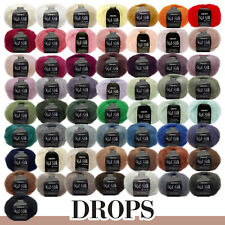 Drops 5 x 25 g Kid-Silk Mohair Seide Garn Wolle Stricken Häkeln 57 Farben