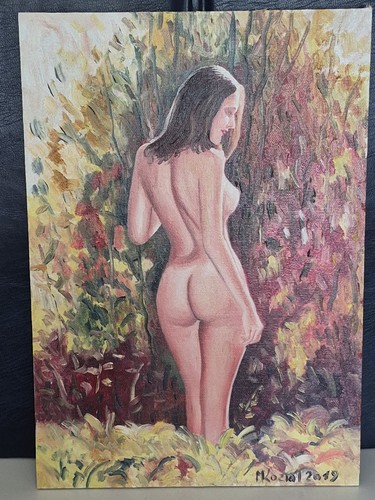 ölbild akt original - ,