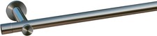 Gardinenstange Edelstahl farben 1-läufig 20 mm ab 100 cm Vorhang Garnitur (462)