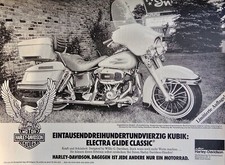 Harley Davidson Electra Glide, originale Werbung aus 1979