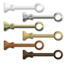 Träger für Gardinenstangen 28 mm Ø Wandträger / Deckenträger mit 17 cm Abstand