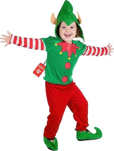 Grünes weihnachtself kostüm - grünes,