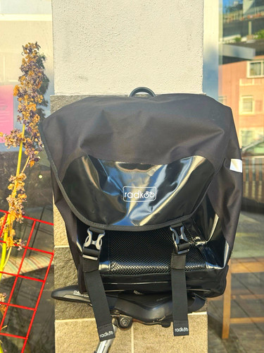 Einzelne fahrradtasche schwarz - einzelne,
