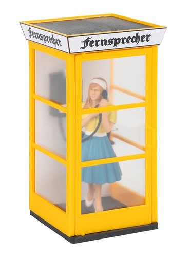 Telefonzelle mit figur - g,