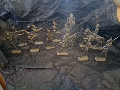 Flachzinn figuren set 6 - flachzinn,
