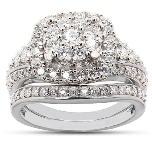 25ct moissanit doppel halo - 1.25ct,