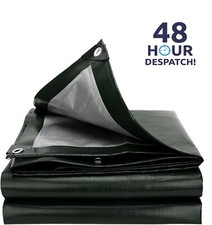 Abdeckplane Extra Robust Wasserdicht Plane Abdeckung Bodenplane Gitter Campin 250GSM