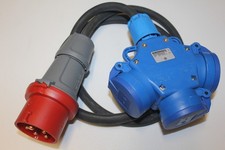 CEE Adapter ElektronBerlin® 16A 400V - 3 x 230V Baustromverteiler