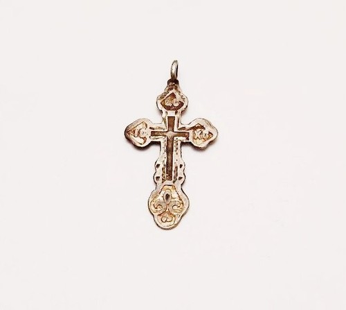 Antikes silbernes brustkreuz - antikes,