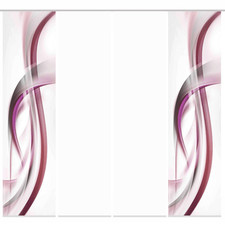 4-teiliges Schiebevorhang-Set