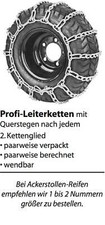 Schneekette Schneeketten Leiterketten Rasentraktor Aufsitzmäher Balkenmäher 2Stk