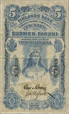 Finnland / Finland P.002 5 Markkaa 1897 (3)