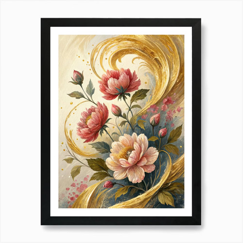 ölgemälde stil blumenformen - Ölgemälde,